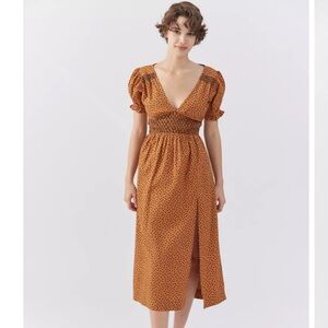 Urban Outfitters Liliana Side Slit Midi Dress